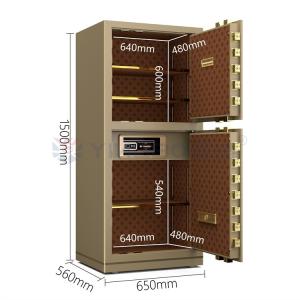 Wholesale YINGBO Solid Steel Dual Alarm Luxury Office Safe Box Fingerprint Lock YB/N7-150D from china suppliers