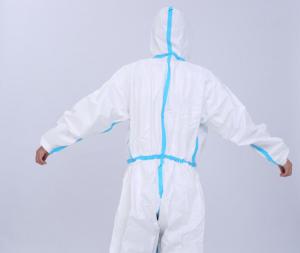 Wholesale 0.6μC Medical Protective Coverall Disposable Suit 1.75KPa 460×300mm from china suppliers