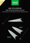 Sharp Drops Shape Half Cut False Nail French Style With ABS Fake Nail