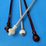 Single 28mm European Style 0.4mm Cast Iron Pipe Curtain Rod