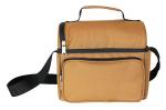 Deluxe Brown Insulated Food Cooler Bags 10w X 9h X 7d Inches With Dual