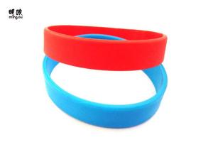 Wholesale Cool Small Blank Rubber Bracelet , Silk Printing Logo Blank Silicone Wristbands from china suppliers