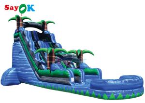 Wholesale Large Inflatable Slide Commercial Copper Brown PVC Water Slide Bounce House Summer Outdoor from china suppliers