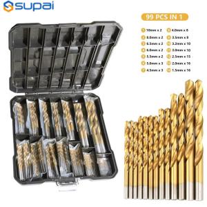 Wholesale 99pcs HSS Precision Drill Bits Set For Sale Metal Cutting from china suppliers