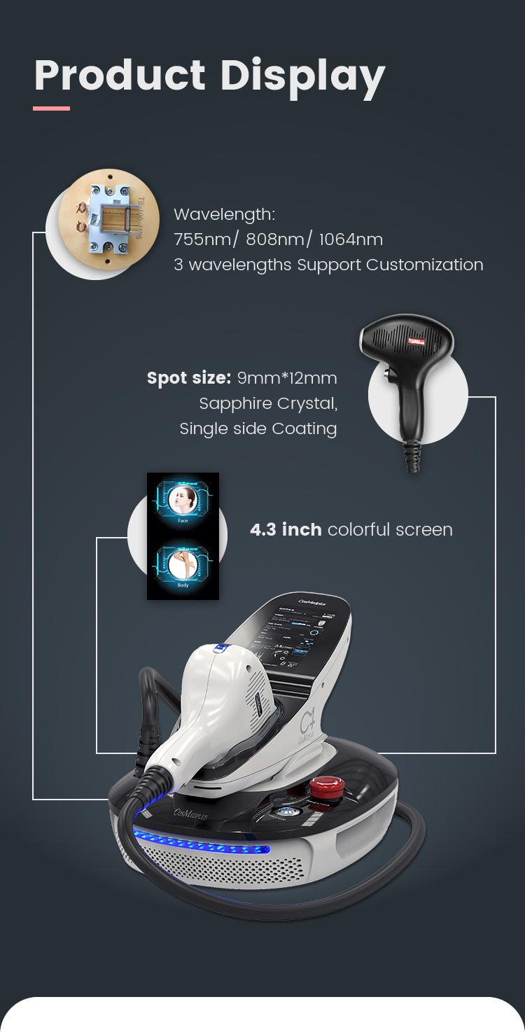 808nm / 755nm / 1064nm Diode Laser Hair Removal Machine Custom
