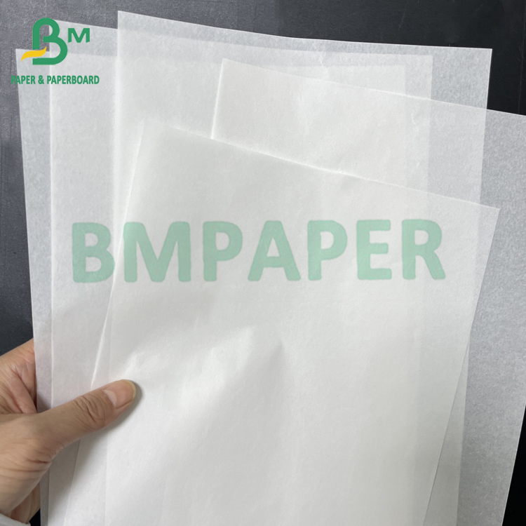 33gsm 38gsm White Food Wrapping Paper With Perfect Oil And Grease Proof
