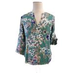 Stain Printed M Loose Fit Ladies Casual Blouse