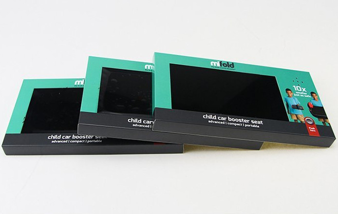 7 inch HD screen LCD video brochure mailer with pocket,Video mailer marketing