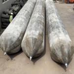 Black Inflatable Ship Launching Airbags Cylindrical Underwater Salvage Air Lift