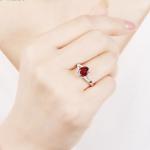 Copper Adjustable Silver Diamond Ring Jewelry Vintage Style