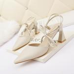 3668-6 Korean Fashion Pointed Shallow Mouth High Heels Nightclub Thin Sexy Thin