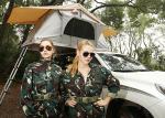 Outdoor Activity Canvas Fold Out Tent On Top Of Car , Car Roof Camper Tent