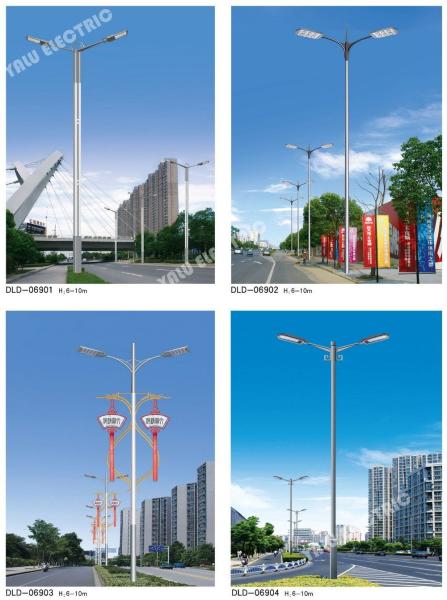 9Meter powder coating steel outdoor conical parking area 40w luminaire street