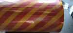 Commercial Glassbead Type PET Reflective Sheeting Vinyl Red 10cm / White 7.5cm