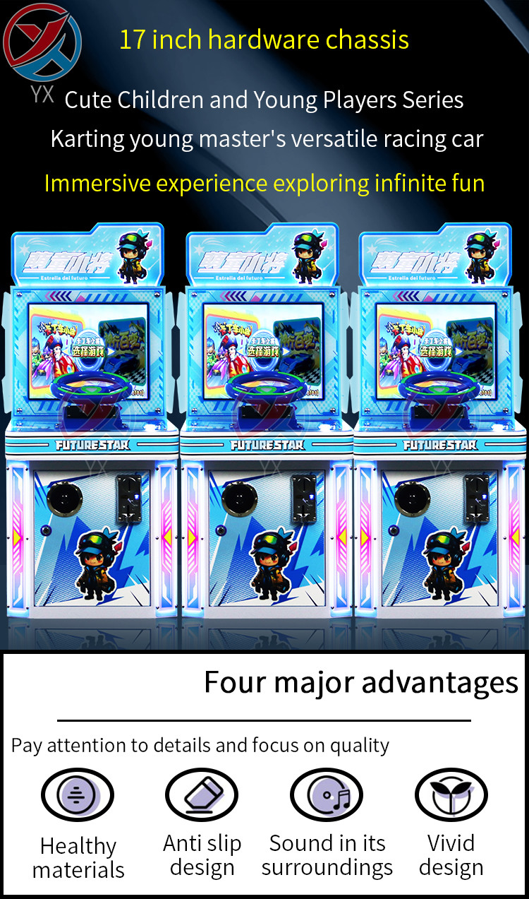 Single Player Karting Young Master'S Versatile Racing Car Arcade Game Machine Video Game Coin Logistics Tracking