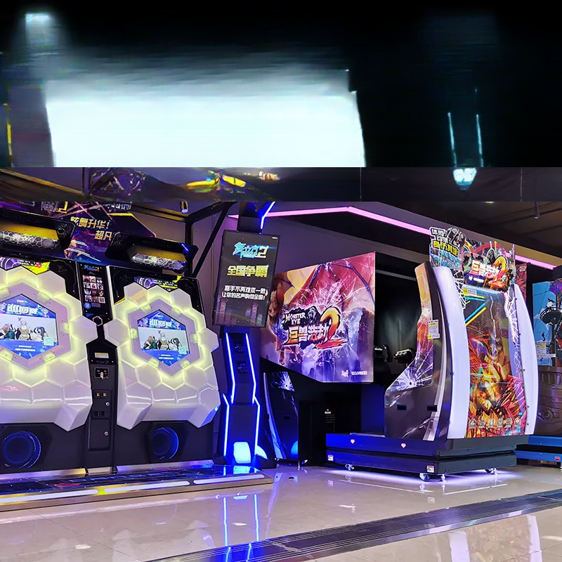 Shooting Monster Ticket Redemption Game Machine Four Players