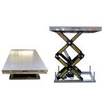 1 Ton Double Scissor Lift Tables 51.18inx32.28in Max Height 70.08in