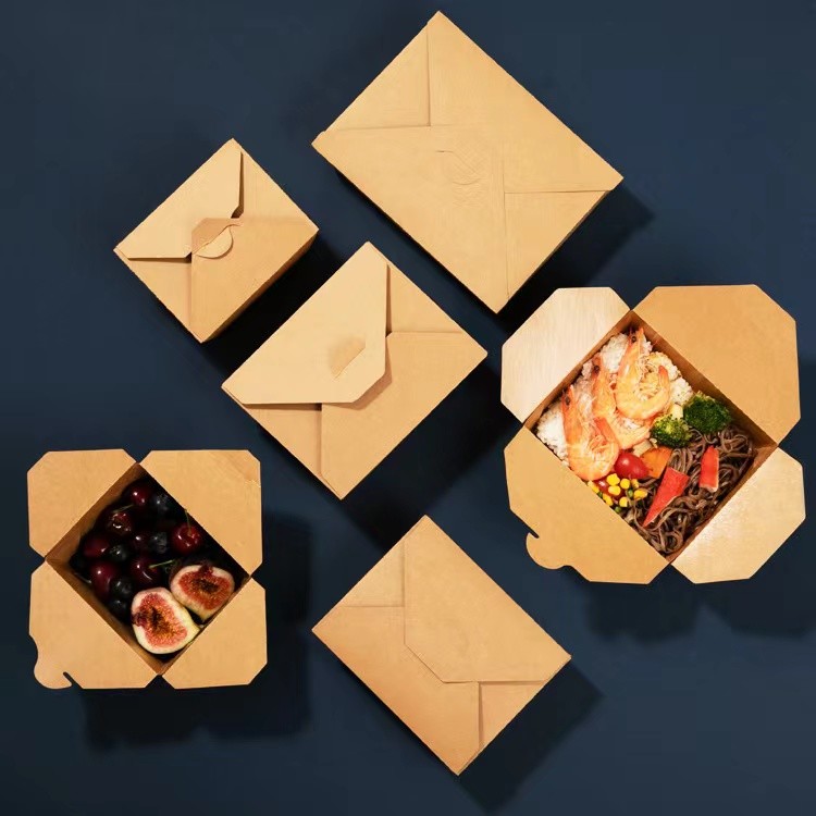 750ml To 2000ml Biodegradable Sandwich Boxes Eco Friendly Disposable Food Containers
