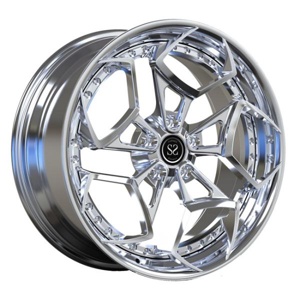 19inch Forged 2 PC Wheels Polished Disc Lip For Luxury Mercedes Benz A35 Car