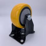 5 Inch Top Plate Rigid Medium Duty Caster Wheel For Factory Equipment