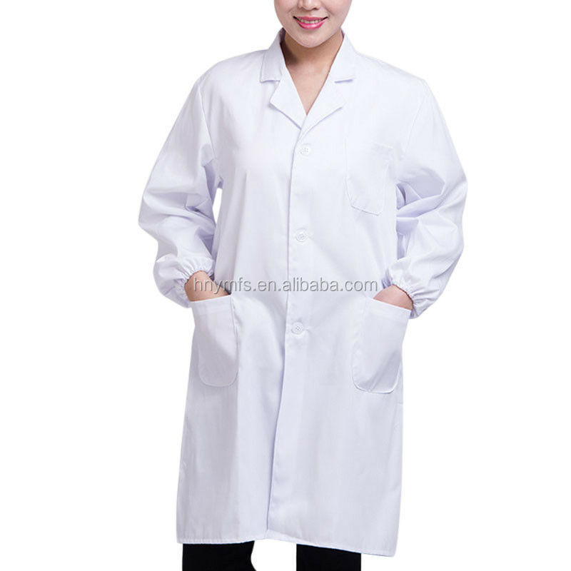 Professional Men Women Lab Coat Cotton Material Unisex Doctor Costume