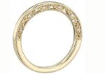 0.12ct Tiny 14K Yellow Gold Jewelry , Yellow Gold Diamond Wedding Bands EX Cut