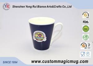 Wholesale Large Colour Changing Mug , V Shaped Porcelain Travel Coffee Mugs from china suppliers