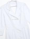 Professional Long Sleeve Medical Lab Coat White Color Comfortable