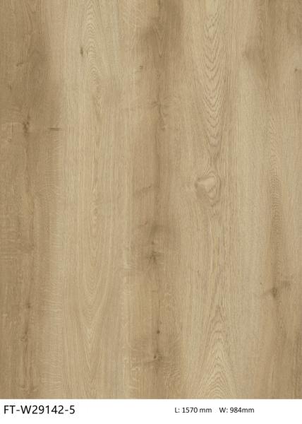 GKBM FT-W29142-5 Eco-friendly Antibacterial Fireproof Unilin Click Light Brown