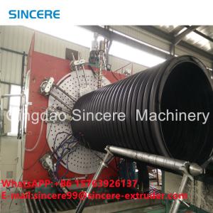 Wholesale Ribbed Spiral HDPE pVC conduit Corrugated Pipe Extrusion Line Manufacturing Machine from china suppliers