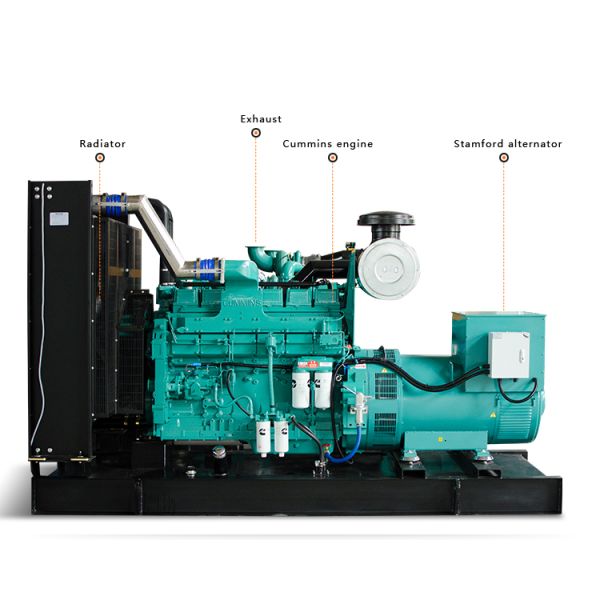 500kw 900A 3 Phase Cummins Diesel Generator Set KTA19-G8A