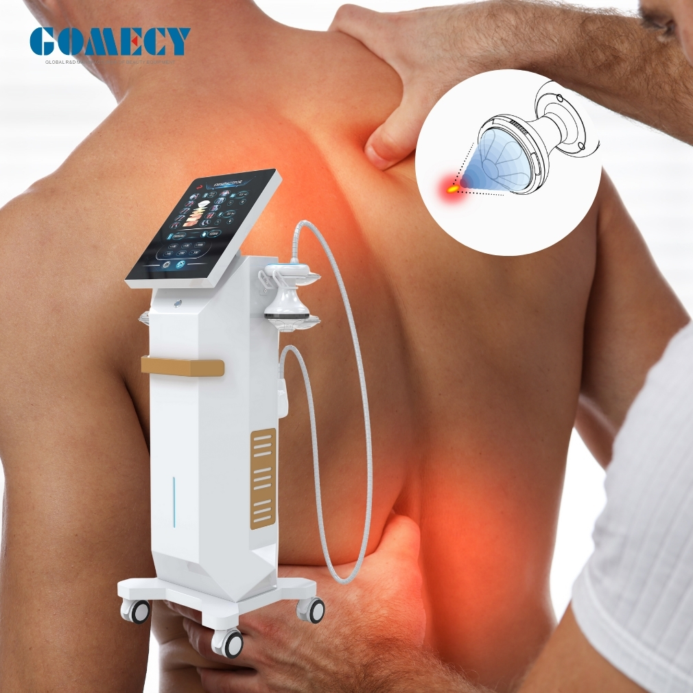 2025 Medical Focus Shockwave Therapy Equipment Body Deep Tissue Lower Back Healing Pain Relief Machine