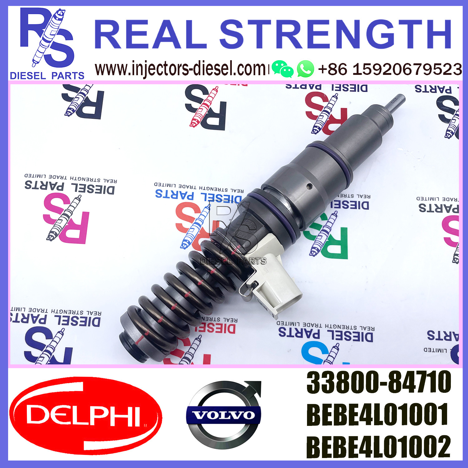 V-O-L-V injector 33800-84710 diesel engine injector 33800-84710 BEBE4L01001 BEBE4L01002 E3.5 for HYUNDAI L ENGINE WITH EGR