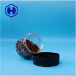 400ml Round Food Grade PET Plastic Jar For Food Butterfly Pea Lotus Seed Sago