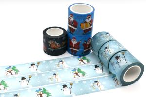 Wholesale Multiple Uses CMYK Printed Christmas Washi Tape from china suppliers