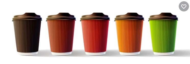 new type ripple wall paper coffee cups with lids, ripple wall paper cups making machine