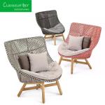 Waterproof Outdoor Wicker Leisure Chair with Customized Color High Back