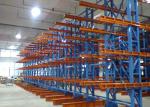 High Density Steel Frame Cantilever Storage Racks Powder Coated Pipe Industrial