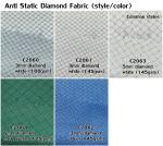 Antistatic 96% Polyester 4% Carbon 3mm Diamond Fabric ESD Smocks Coats