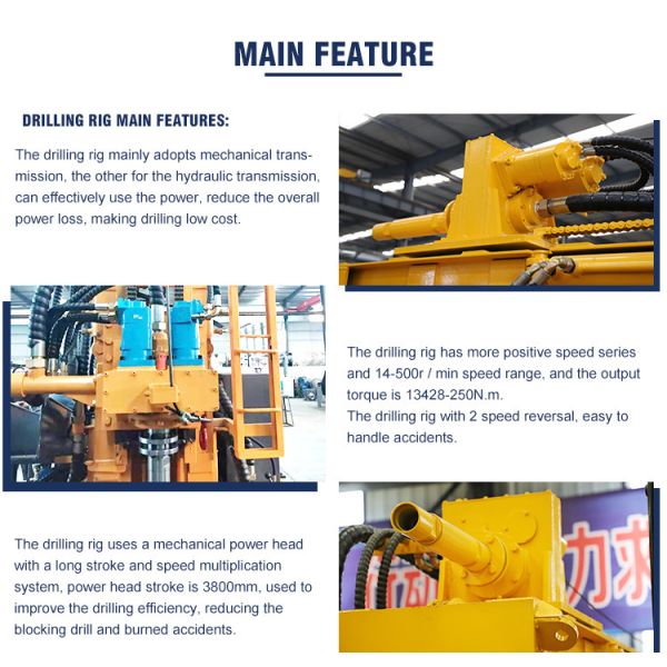200m Crawler Pneumatic Borewell Machine For Water Well