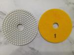 White 3 Steps 4 Inch Wet Diamond Polishing Pads For Stone / Marble
