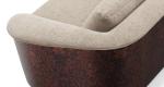 1.1m Fabric Leather Chesterfield Sectional Pine Sectional Couch For Living Room