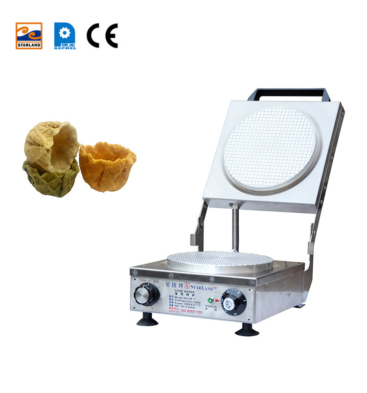 Small Home Electric Grill Ice Cream Cone Baker Semi Automatic