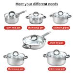 Wholesale Cookware Sets Multifunctional Cooking Soup Pot Milk Pot Set Kitchen 12