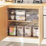 Transparent Various Designs Freezer Bins Refrigerator Organizer Drawer Storage