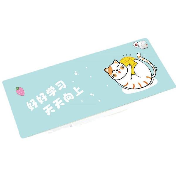 Cute Animal PU Leather Office and Home Warm Table Desk Mouse Pads Custom Heating