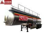 Oil Transport 5000 Gallon Fuel Tank Trailer , 3 Axles Fuel Transfer Tank Trailer