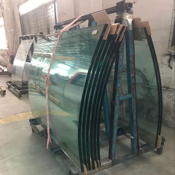 Hot Curved Glass Exterior Wall Toughened Laminated Glass Balustrade Curtain Wall