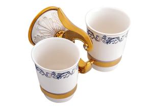 Wholesale Double Tumbler Holder Bathroom Accessory / Bathroom Supplies Easy Install from china suppliers