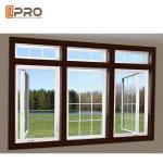 Water - Proof Aluminium Flush Casement Windows Powder Coating Thickness 1.0-2